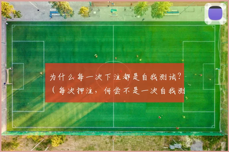 为什么每一次下注都是自我测试？（每次押注，何尝不是一次自我测验？）